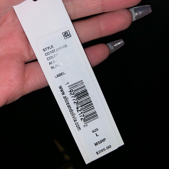 Alice & Olivia Liliana Cuff Paperbag Pants –– NWT - Picture 15 of 17